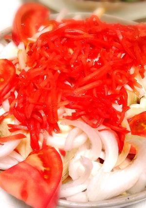 超簡単！！新玉ねぎと紅生姜の豆腐サラダ-レシピのメイン写真