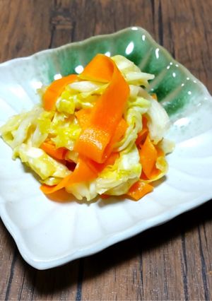 春キャベツとにんじんのリボンサラダ-レシピのメイン写真