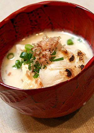 豆腐と焼餅の豆乳雑煮-レシピのメイン写真