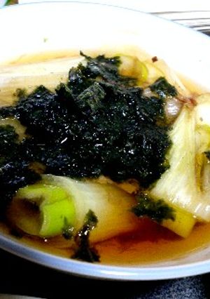 夜食べたい☆ねぎ旨澄まし仕立て-レシピのメイン写真