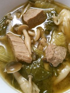 簡単 チンゲン菜 きのこと 牛肉の中華煮-レシピのメイン写真