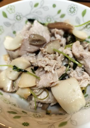豚肉と豆苗、エリンギの塩レモン-レシピのメイン写真