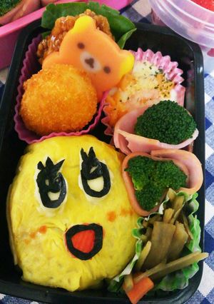子供に人気！ふなっしーキャラ弁♪-レシピのメイン写真