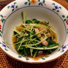 รูปของ 水菜と鶏肉の煮物♡