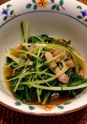水菜と鶏肉の煮物♡-レシピのメイン写真