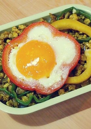 お弁当◎鶏そぼろ【醤油味で、カレー味も】-レシピのメイン写真