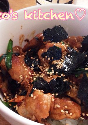 残った焼肉のタレで簡単♡豚丼ランチ-レシピのメイン写真