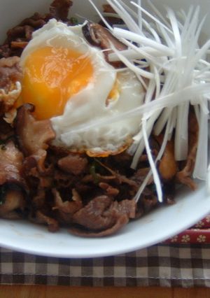 ○フライパンですぐできる牛丼○-レシピのメイン写真