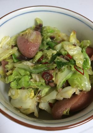 キャベツとアンチョビのペペロンチーノ風-レシピのメイン写真