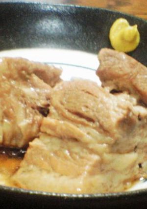 中：我が家の【豚の角煮】-レシピのメイン写真
