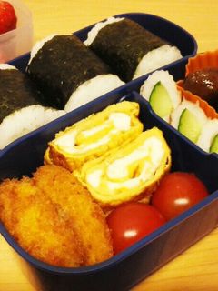 お弁当のおかず「だし巻きと若竹ちくわ」-レシピのメイン写真