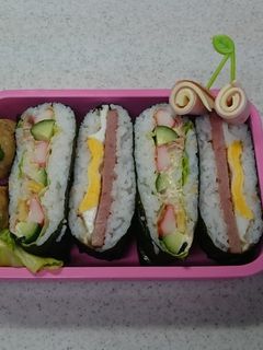 おにぎらず弁当2-レシピのメイン写真