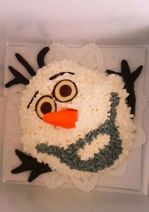 キャラケーキ☆アナ雪☆オラフ-レシピのメイン写真