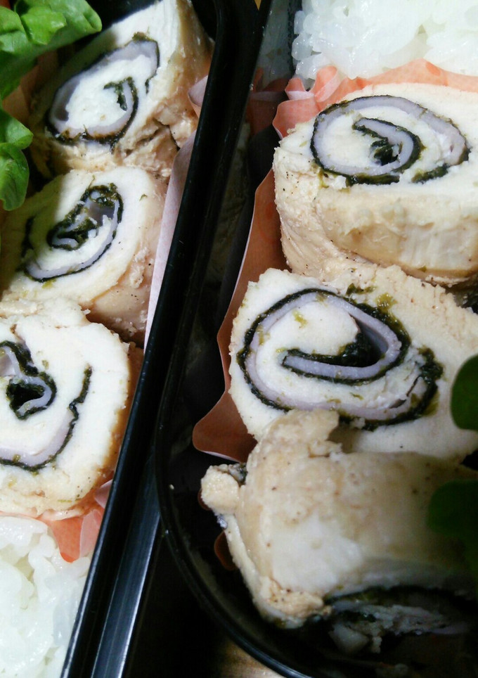 お弁当に☆ハムと焼きのりササミ巻き-レシピのメイン写真
