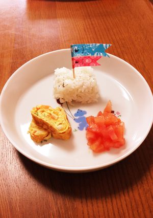 離乳食後期 こいのぼりプレート-レシピのメイン写真