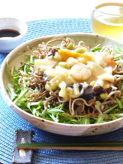 中華丼の具で♪揚げあんかけ蕎麦-レシピのメイン写真