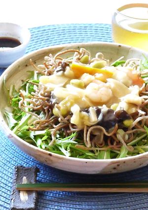 中華丼の具で♪揚げあんかけ蕎麦-レシピのメイン写真
