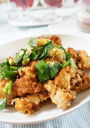 柔らか鶏胸肉で作るにらだれ油淋鶏-レシピのメイン写真