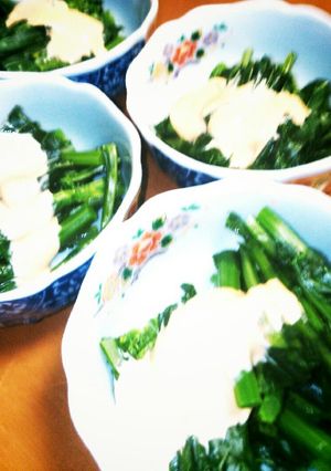ポエム菜の味噌マヨがけ-レシピのメイン写真