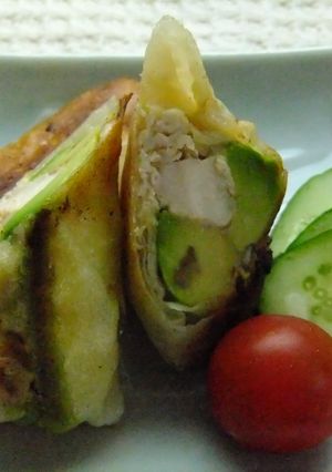 梅醤ささみ春巻き-レシピのメイン写真