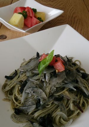 ☆ 母の味！黒づくりで作るイカスミパスタ-レシピのメイン写真