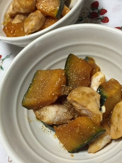 鶏ささみと✿かぼちゃのフライパン蒸し✿-レシピのメイン写真