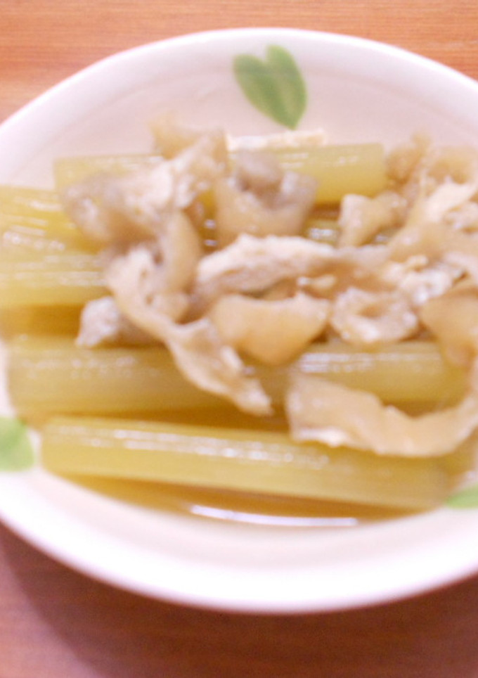 油揚げとふきの煮物-レシピのメイン写真