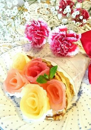 花束クレープ-レシピのメイン写真