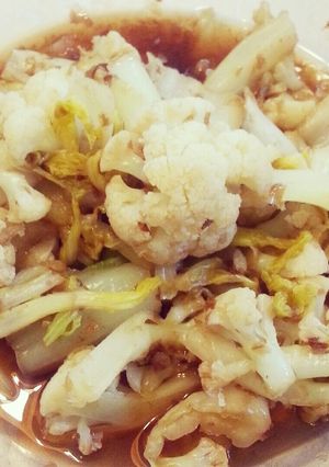 激ウマ♡カリフラワーと白菜の三杯酢あえ-レシピのメイン写真