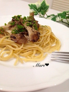 簡単旨い!ガリバタ和風きのこパスタ-レシピのメイン写真