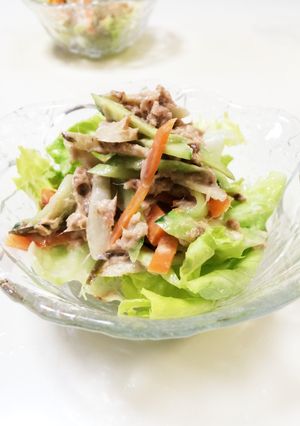 リメイク！出汁をとった後の、昆布でサラダ-レシピのメイン写真