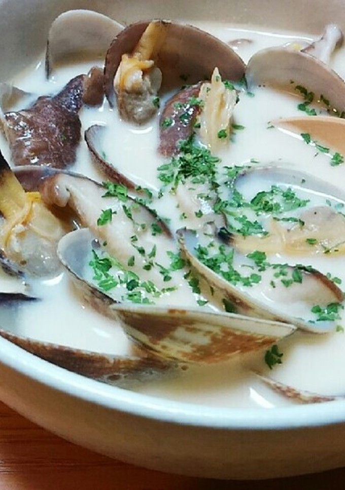 超簡単☆あさり貝と椎茸のスープ-レシピのメイン写真