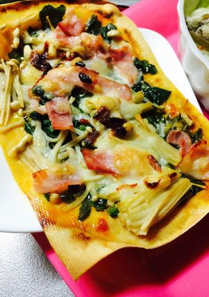 ダイエットに！豆腐皮ピザ(糖質制限)-レシピのメイン写真