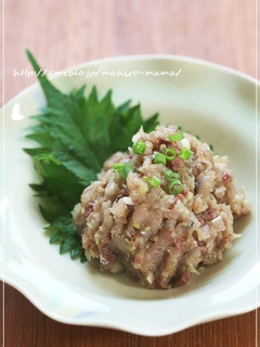 房総郷土料理＊鯵のなめろう-レシピのメイン写真