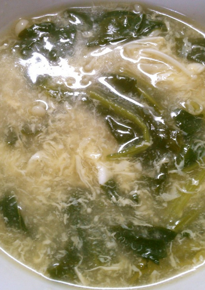 簡単！ ほうれん草と 卵の 中華スープ♪-レシピのメイン写真