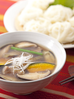 茄子と鶏肉のあったかつけそうめん-レシピのメイン写真