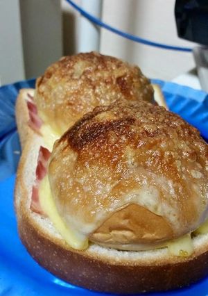 絶品！焼きチーズハムマヨロールトースト！-レシピのメイン写真
