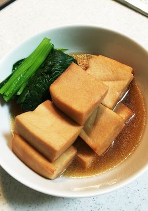 高野豆腐の揚げ煮浸し お弁当にも！-レシピのメイン写真
