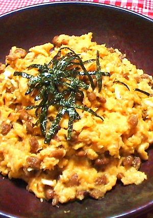 味噌納豆炒り卵-レシピのメイン写真