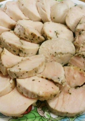 バジル鶏ハム-レシピのメイン写真