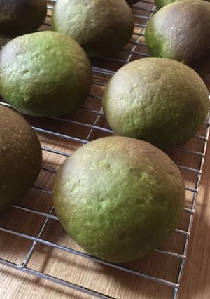 抹茶のこしあんパン-レシピのメイン写真