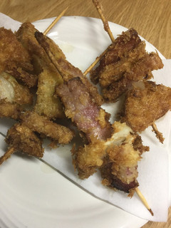 ハムステーキと玉ねぎの串揚げ-レシピのメイン写真