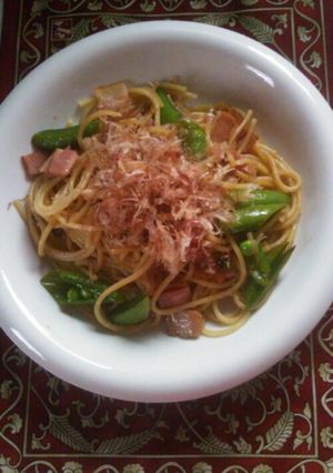 スナップえんどうとベーコンのパスタ-レシピのメイン写真