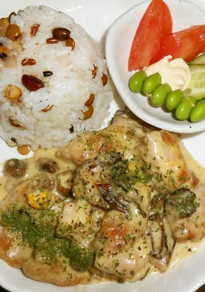 鶏肉ときのこのコーンスープ煮-レシピのメイン写真