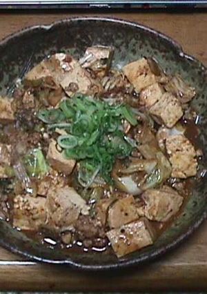 鶏挽肉とキャベツの麻婆豆腐-レシピのメイン写真