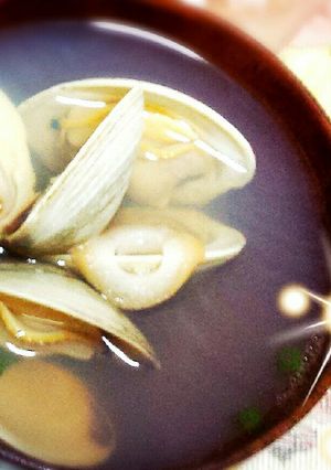 即席!ボンビノス貝のお吸い物～♪-レシピのメイン写真