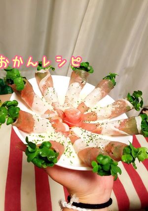 生ハムとかいわれ大根のおつまみ-レシピのメイン写真