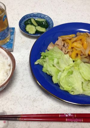 パプリカと新玉ねぎの豚肉炒め-レシピのメイン写真
