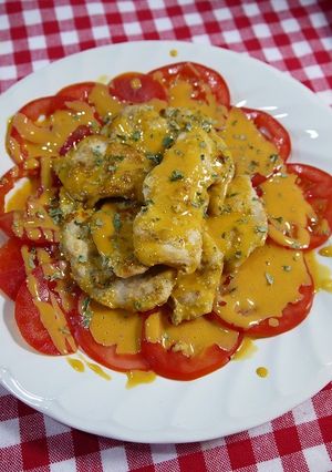 ダイエット！バジルチキンのヨークソース-レシピのメイン写真