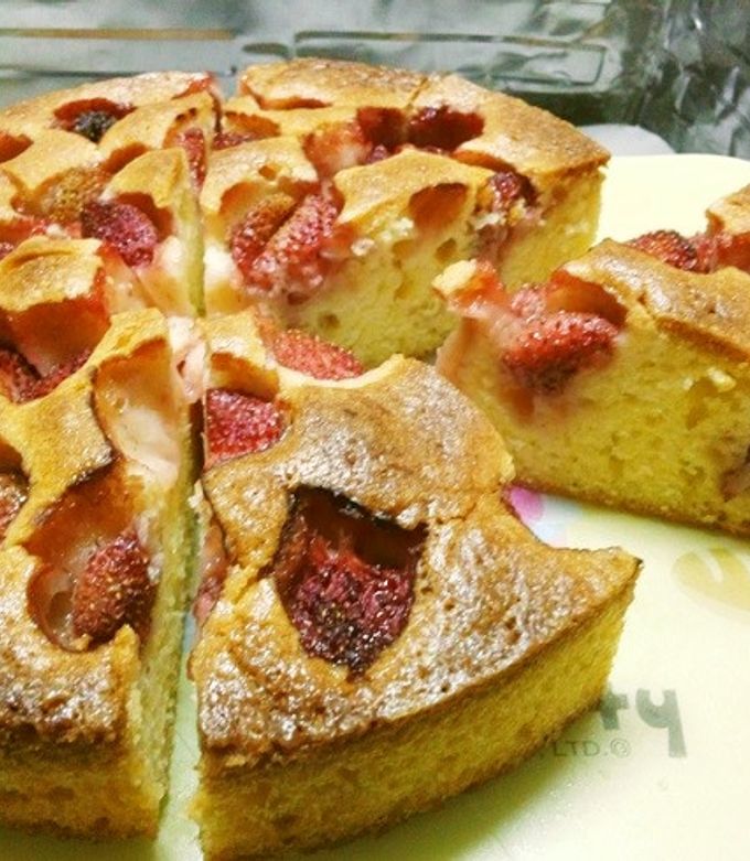 簡単ワンボウルいちごのパウンドケーキ-レシピのメイン写真